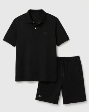 Чоловічий літній костюм Lacoste чорний